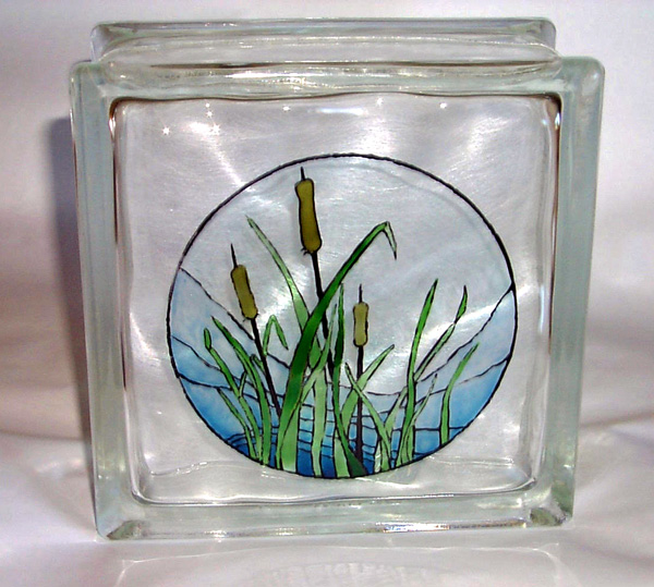 Painted and fired.