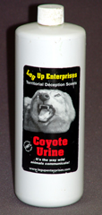 Coyote urine strikes fear into the hearts of gophers & moles!