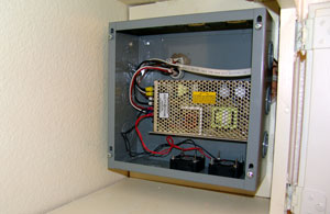 12VDC switching power supply.